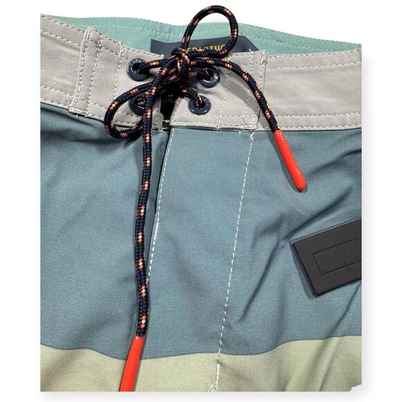 Depactus Head High Board Shorts Waist 34” Multi Color 4 Way Stretch Beach Wear - Picture 4 of 7